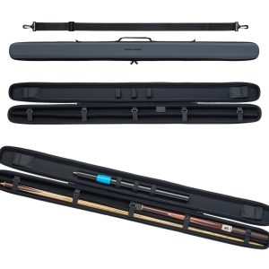 Powerglide Svartur Metallic Grey 3/4 Snooker/Pool cue case