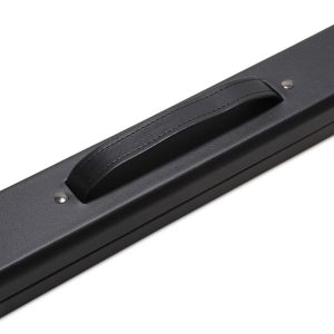Snooker Pool Cue Case Plain Black Deluxe Junior Kids Hard for 42 inch 2pc Cues