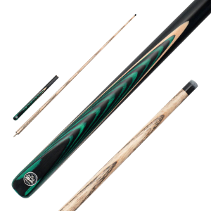 Baize Master Crusher 57 Inch 3/4 Joint English Pool Break Cue Green11mm Tip